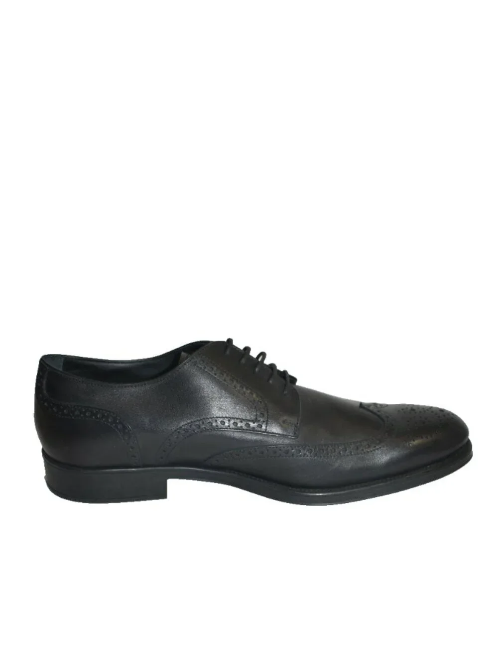 New! MEN'S TOD'S WINGTIP DERBY SHOES IN BLACK LEATHER Sz 12.5 Italy 13.5 US DD33